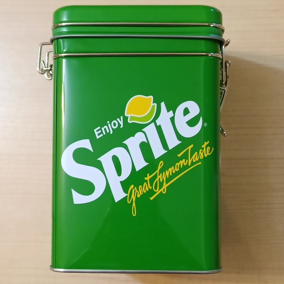 Coca Cola Sprite Kitchen Tin Storage Canister Cookie Jar Tea - Picture 3 of 12